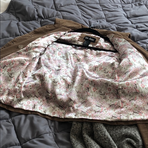 cute brown corduroy silk lined jacket - Picture 8 of 8